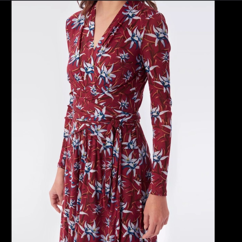 DVF Brenda faux wrap dress